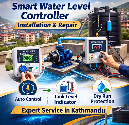 Automatic Water Pump Controller Installation Kathmandu